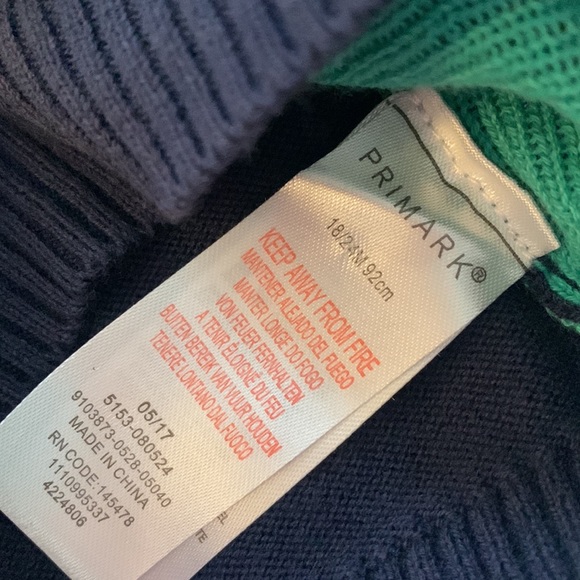 NWOT Primark Dinosaur Sweater 18-24M Navy Green Red - Picture 8 of 9